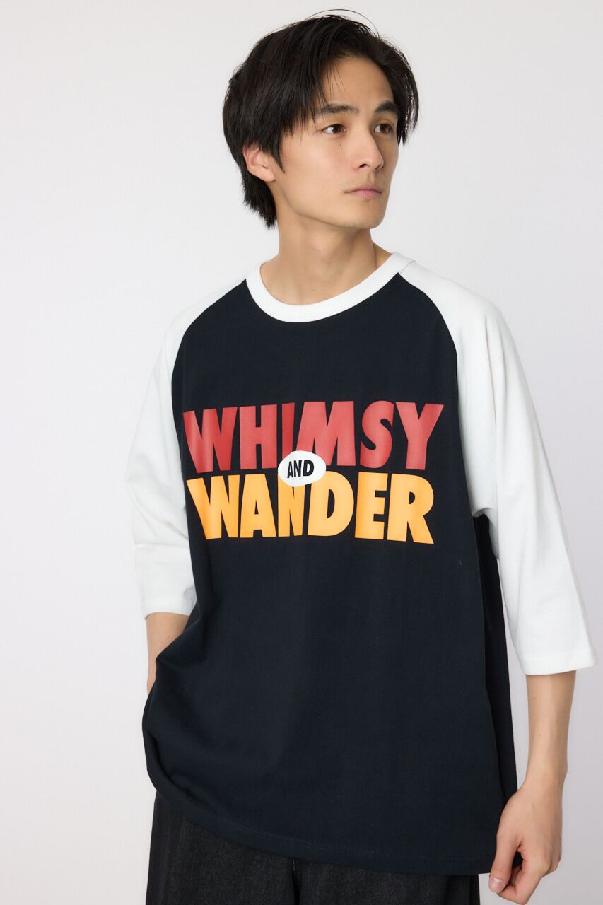 RODEO CROWNS「ウィムジー7分袖Tシャツ」|Tシャツ・カットソー|BLK