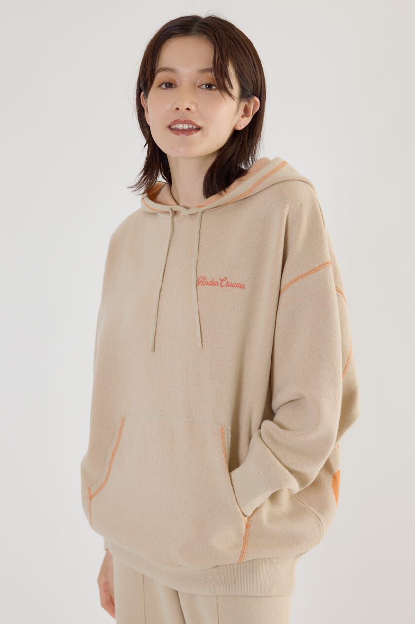 RODEO CROWNS「スウェットライクジャガードロゴフーディー」|パーカー|