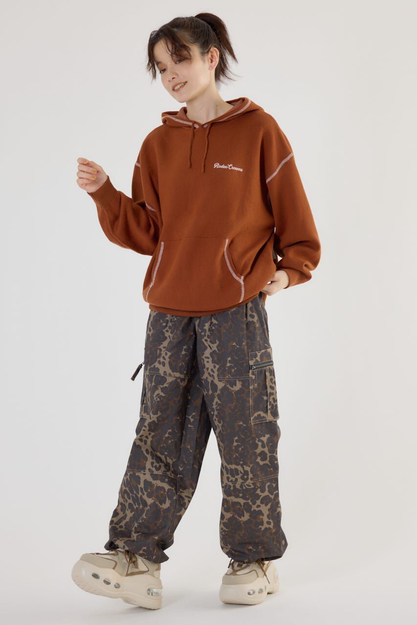 RODEO CROWNS「スウェットライクジャガードロゴフーディー」|パーカー|