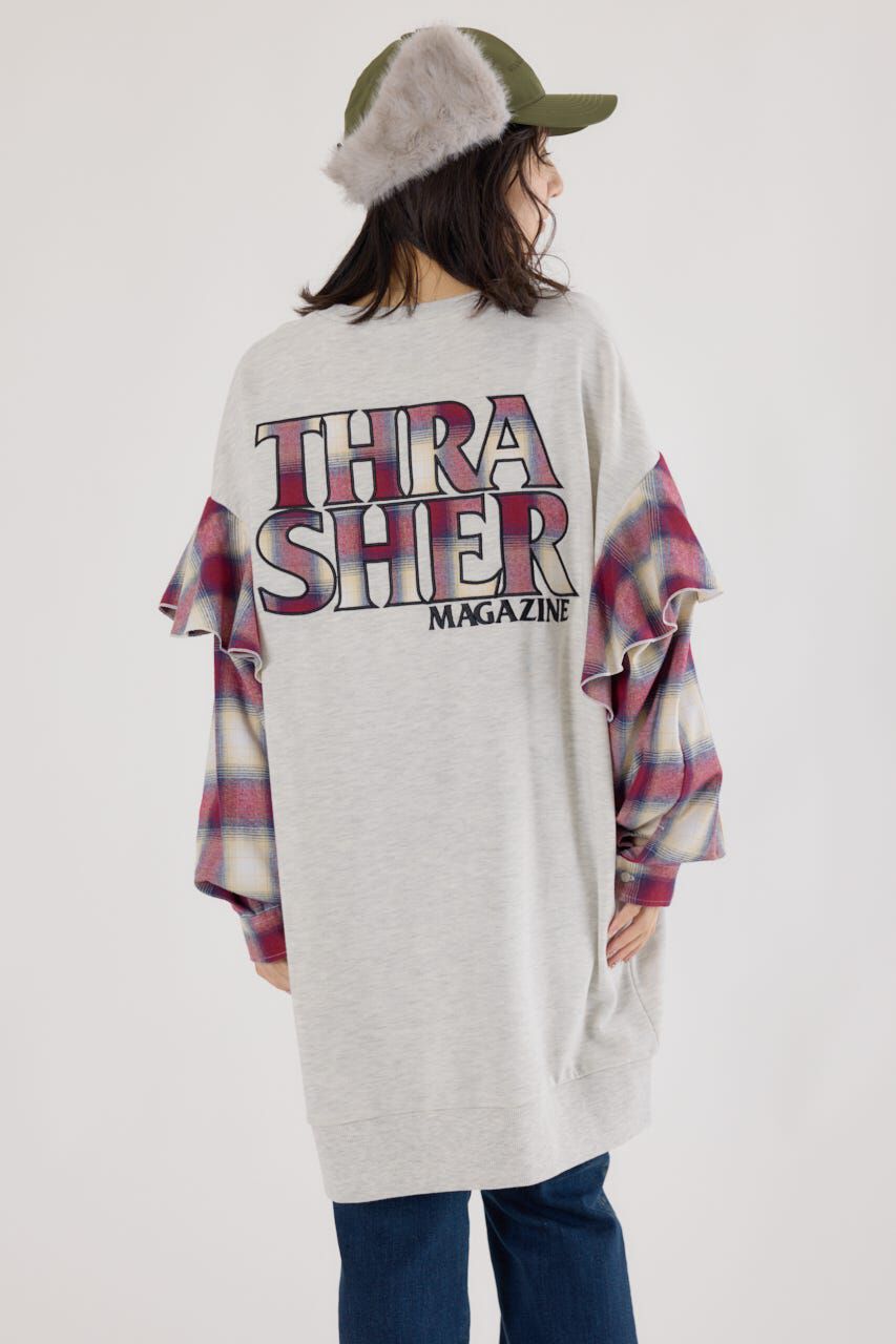 RODEO CROWNS「(THRASHER) リメイクスウェットワンピース」|ワンピース|