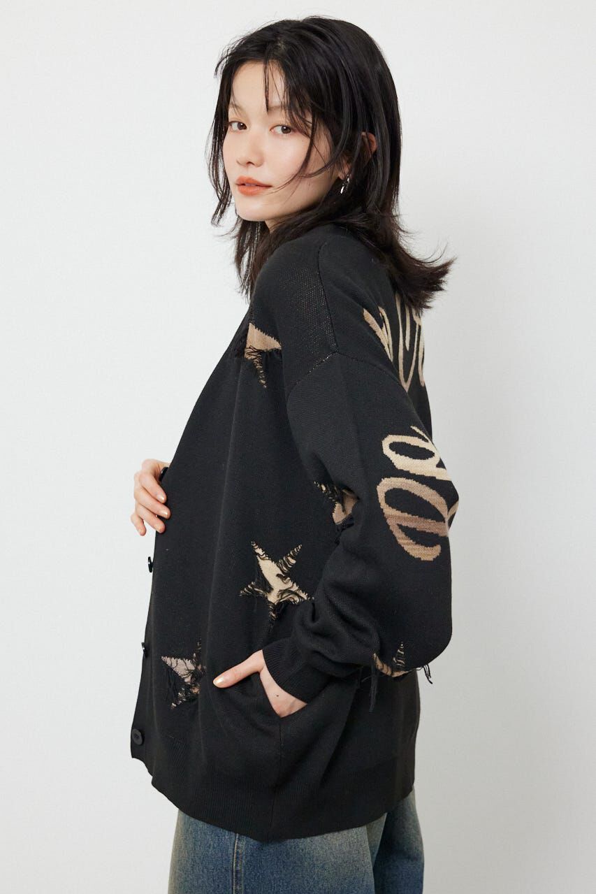 RODEO CROWNS「スター柄ニットカーディガン」|カーディガン|