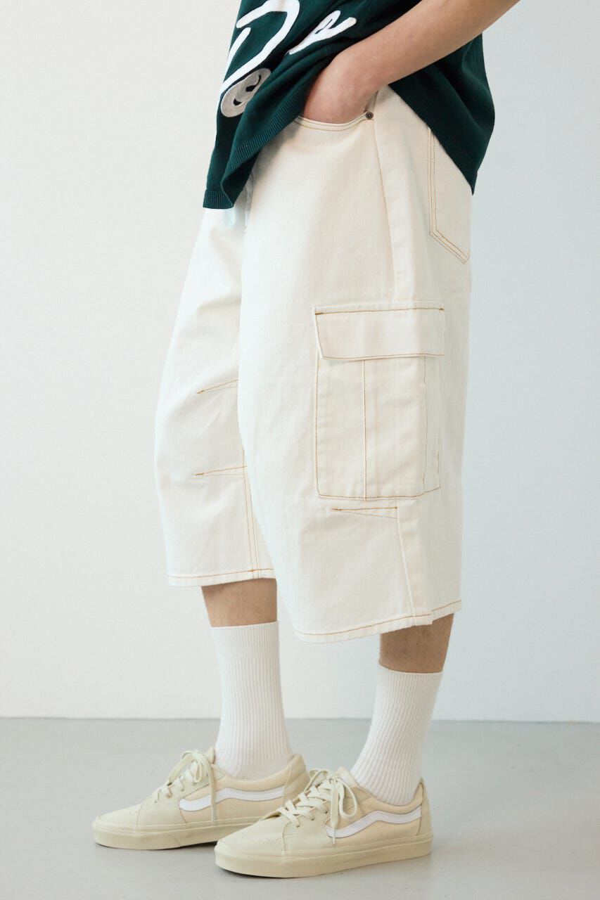 RODEO CROWNS「デニムバミューダカーゴパンツ」|デニム|