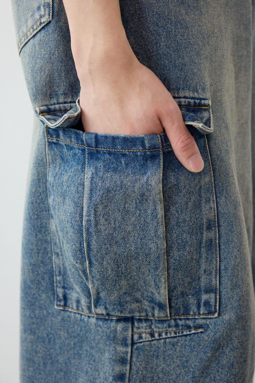 RODEO CROWNS「デニムバミューダカーゴパンツ」|デニム|