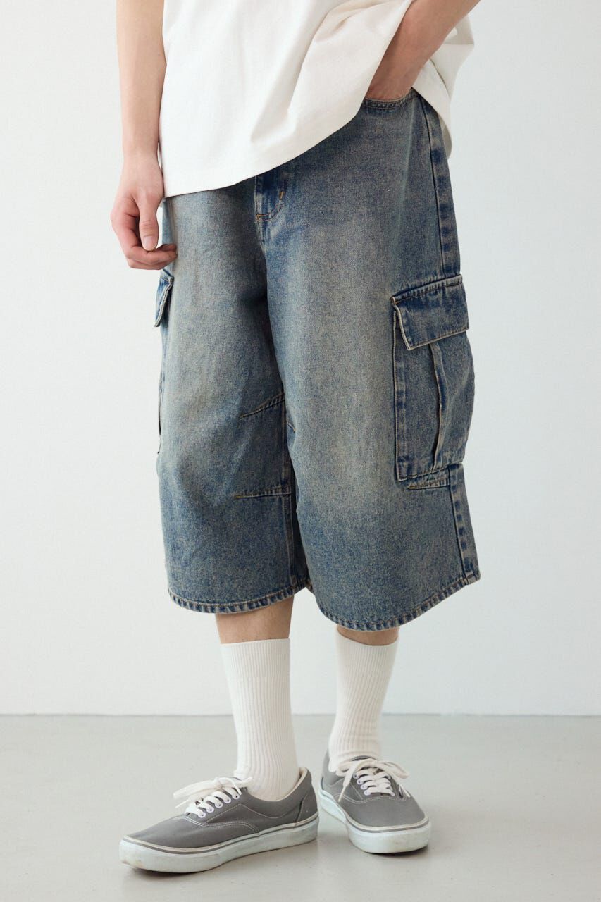 RODEO CROWNS「デニムバミューダカーゴパンツ」|デニム|