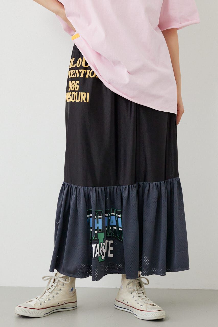 RODEO CROWNS「＜WEB先行アイテム＞リメイク GAMEティアードスカート」|スカート|