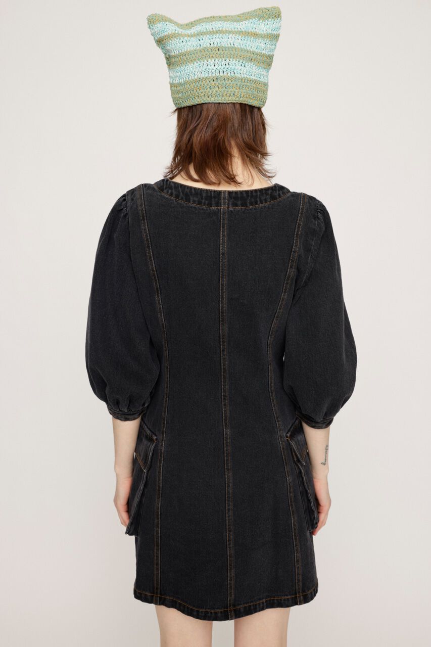 SLY「V NECK DENIM ショートワンピース」|ワンピース|