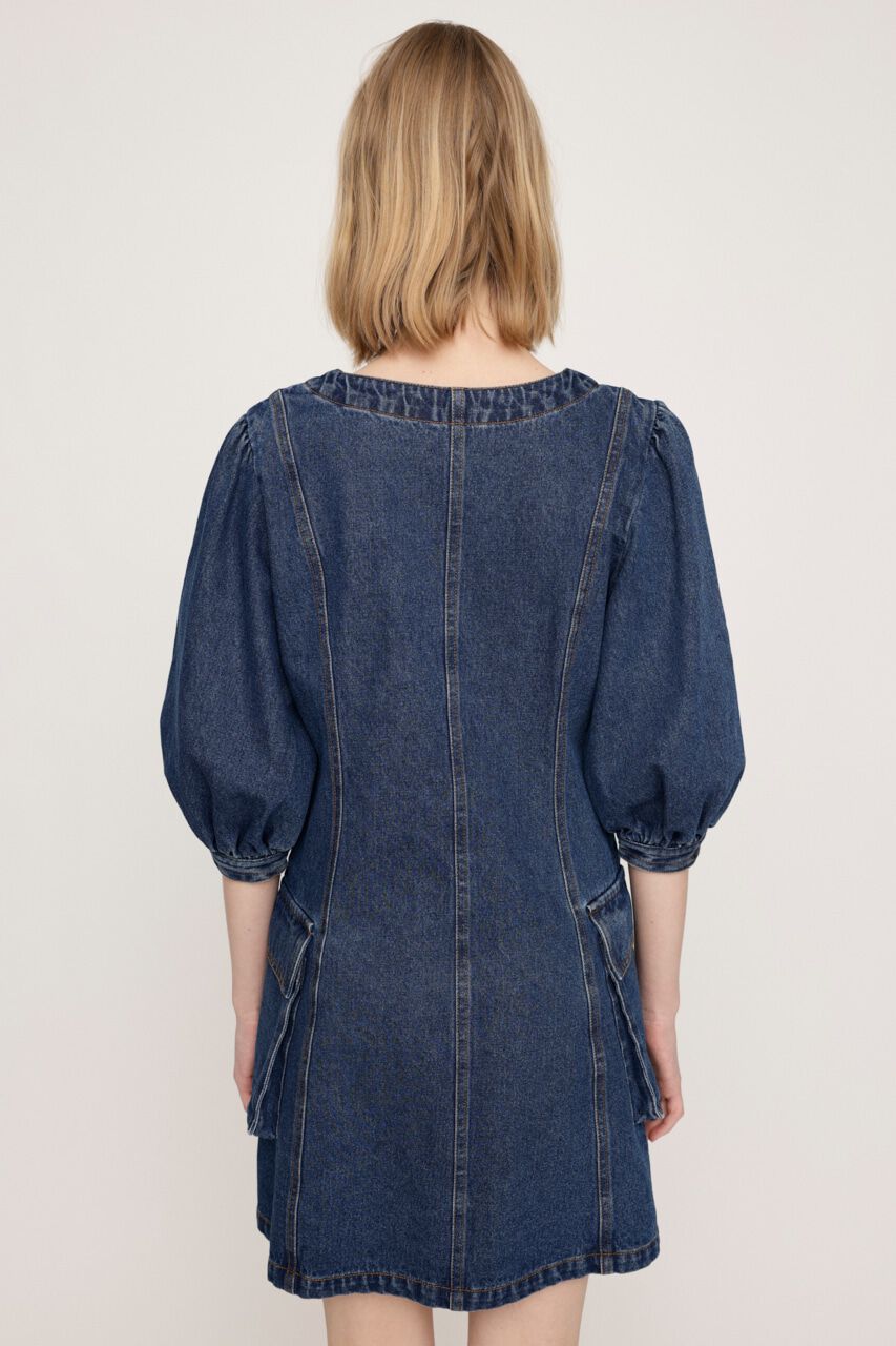 SLY「V NECK DENIM ショートワンピース」|ワンピース|