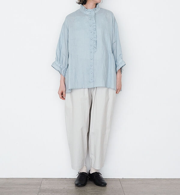 オオカミとフクロウ「オオカミと静かな夜のアフターレイン&ldquo;ブラウス&rdquo;」|シャツ・ブラウス|