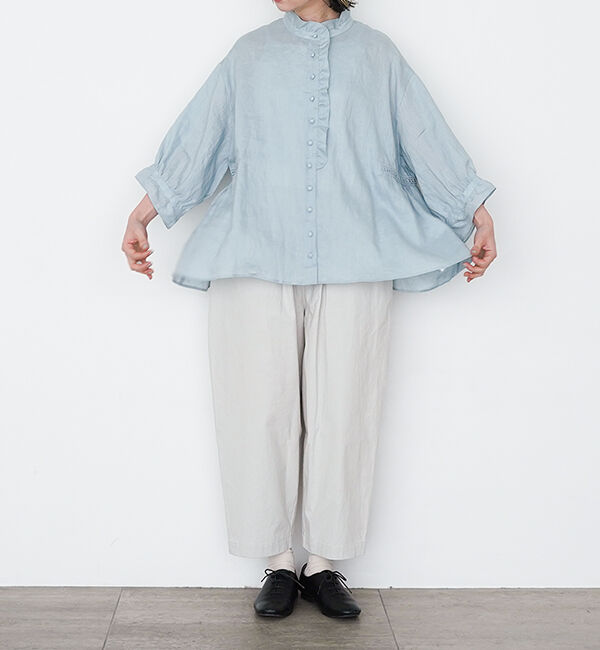 オオカミとフクロウ「オオカミと静かな夜のアフターレイン&ldquo;ブラウス&rdquo;」|シャツ・ブラウス|