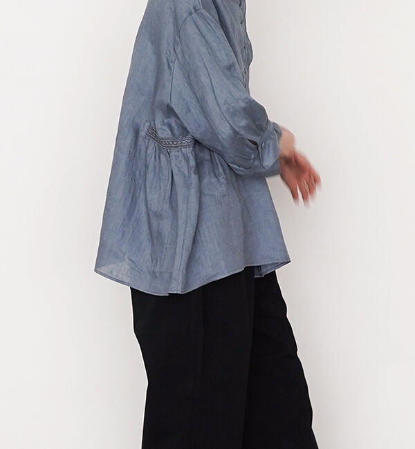 オオカミとフクロウ「オオカミと静かな夜のアフターレイン&ldquo;ブラウス&rdquo;」|シャツ・ブラウス|