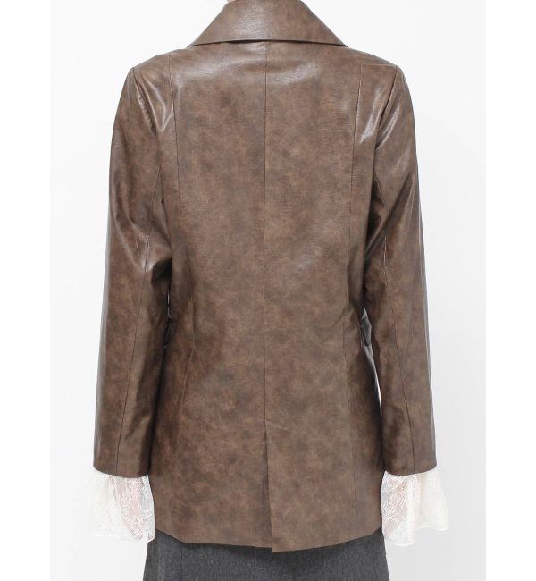 RESEXXY「カフスレースフェイクレザージャケット」|その他|