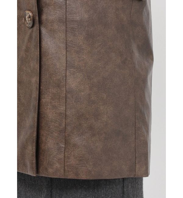 RESEXXY「カフスレースフェイクレザージャケット」|その他|