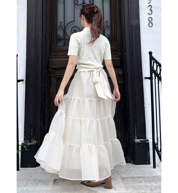 dazzlin「オーガンティアードスカート」|スカート|