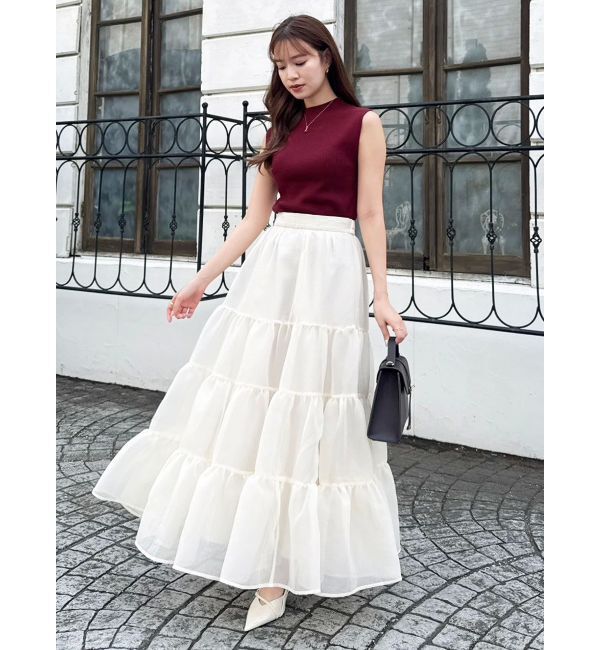 dazzlin「オーガンティアードスカート」|スカート|