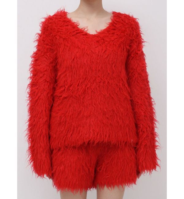 dazzlin「リップルカールVネックニット」|ニット・セーター|