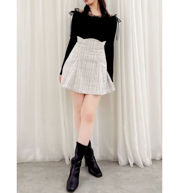 dazzlin「スイッチングコルセットミニスカート」|スカート|