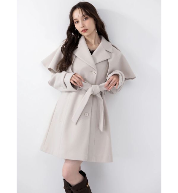 dazzlin「2WAYケープミニトレンチコート」|トレンチコート|