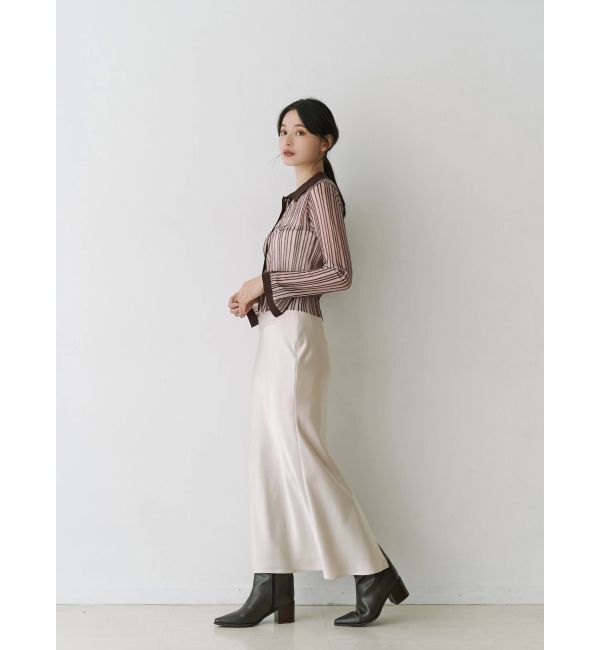 MERCURYDUO「サテンナロースカート」|スカート|