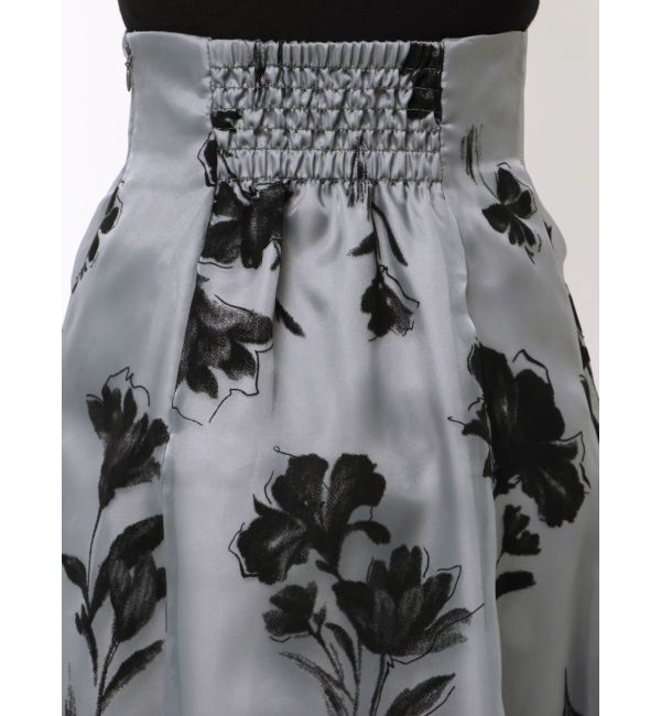 MERCURYDUO「フロッキープリントフレアスカート」|スカート|