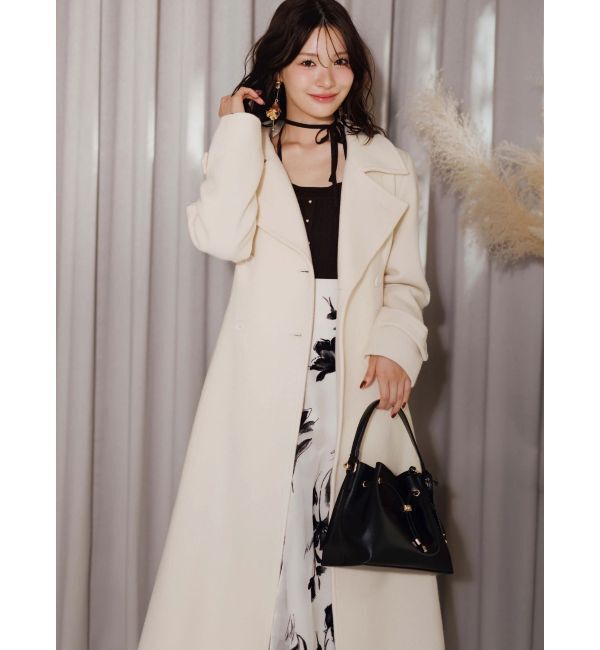 MERCURYDUO「フロッキープリントフレアスカート」|スカート|