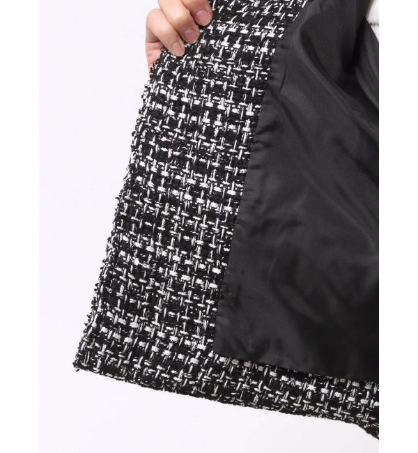 MERCURYDUO「ツイードノーカラージャケット」|その他|