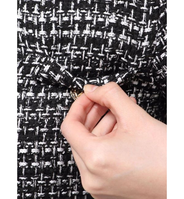 MERCURYDUO「ツイードノーカラージャケット」|その他|