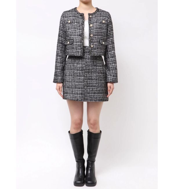 MERCURYDUO「ツイードノーカラージャケット」|その他|