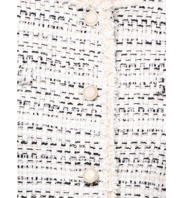 MERCURYDUO「ツイードノーカラージャケット」|その他|