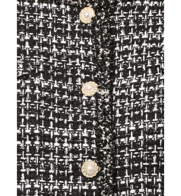 MERCURYDUO「ツイードノーカラージャケット」|その他|