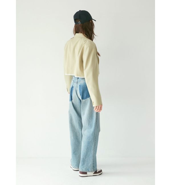 Ungrid「カットオフデザインショートジャケット」|テーラードジャケット|