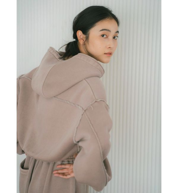 Ungrid「ダブルジップピグメントショートパーカー」|パーカー|