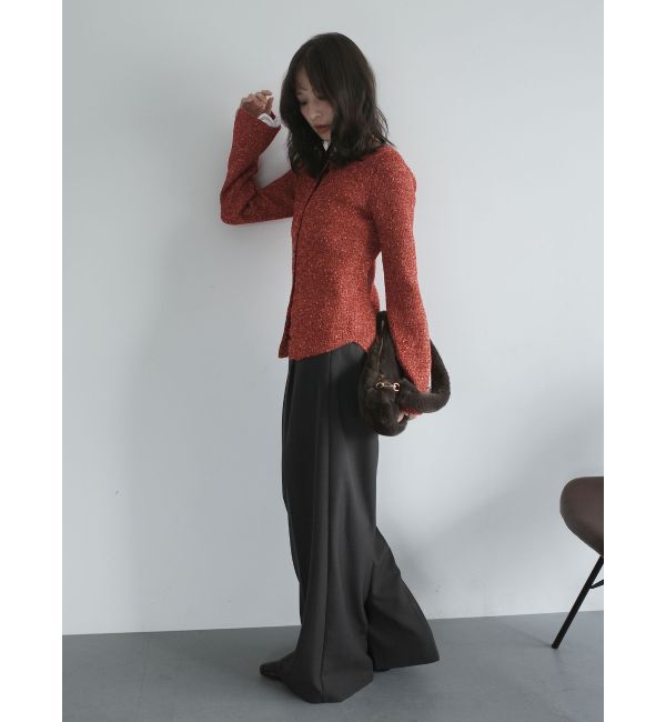 LAGUNAMOON「レーススリーブニットプルオーバー」|ニット・セーター|