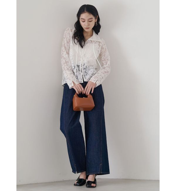 LAGUNAMOON「フラワーパターンレースシャツ」|シャツ・ブラウス|