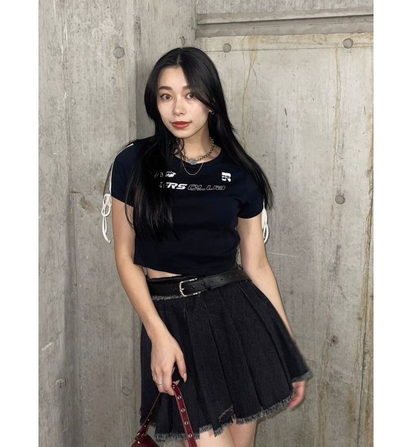 EVRIS「プリーツデニムミニスカート」|スカート|