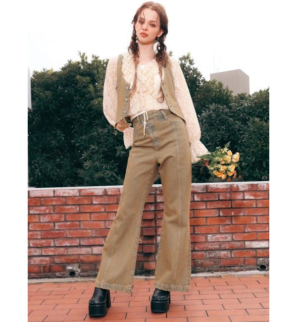 EVRIS「スタッズチャンキーヒールサボ」|サンダル|