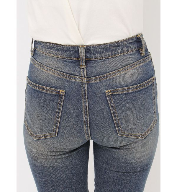 jouetie「ストレッチデニムバイカーパンツ」|デニム|