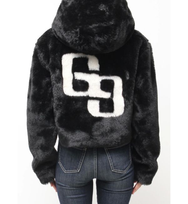 GYDA「GGエコファーショートフードコート」|ダウン|