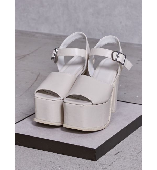 GYDA「アンクルベルトチャンキーサンダル」|サンダル|アイボリー