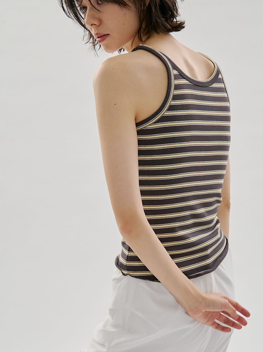 emmi atelier「カップインボーダータンクトップ」|タンクトップ|