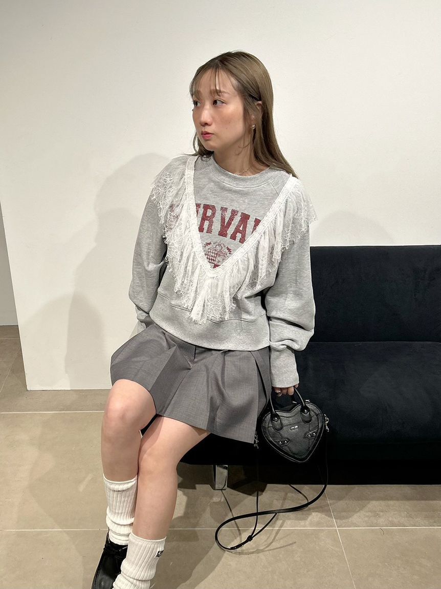 FURFUR「リメイクデザインフリルスウェット」|スウェット・ジャージ|