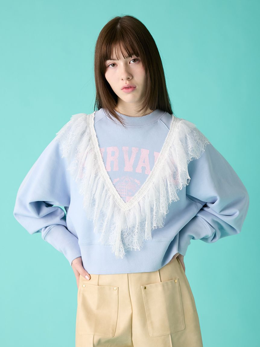 FURFUR「リメイクデザインフリルスウェット」|スウェット・ジャージ|