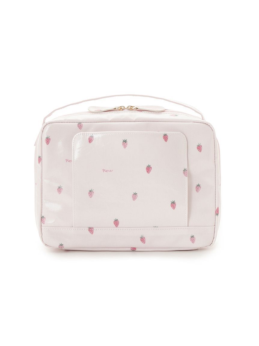 gelato pique「ストロベリー柄おむつポーチ」|マタニティ・ママグッズ|