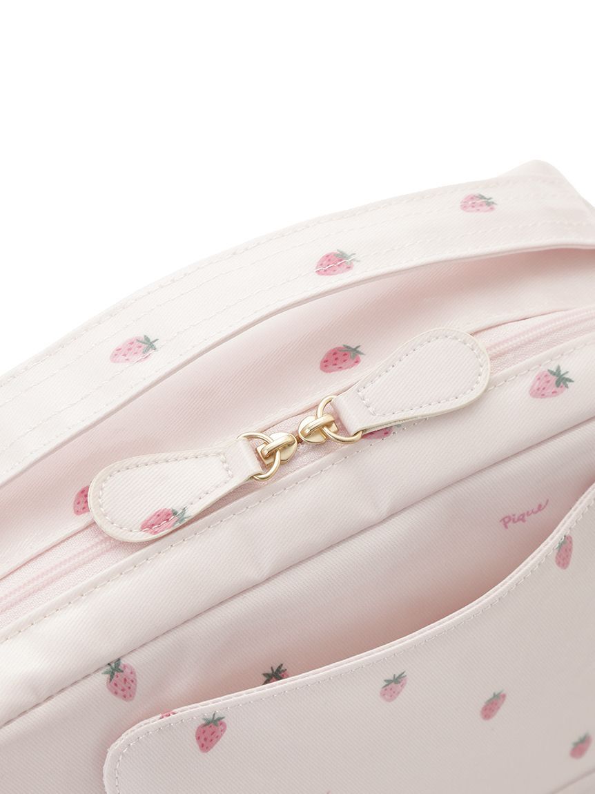 gelato pique「ストロベリー柄おむつポーチ」|マタニティ・ママグッズ|