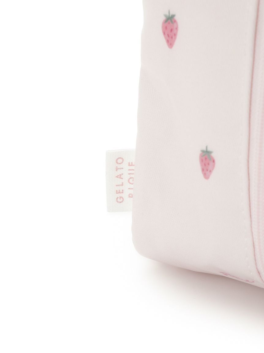 gelato pique「ストロベリー柄おむつポーチ」|マタニティ・ママグッズ|