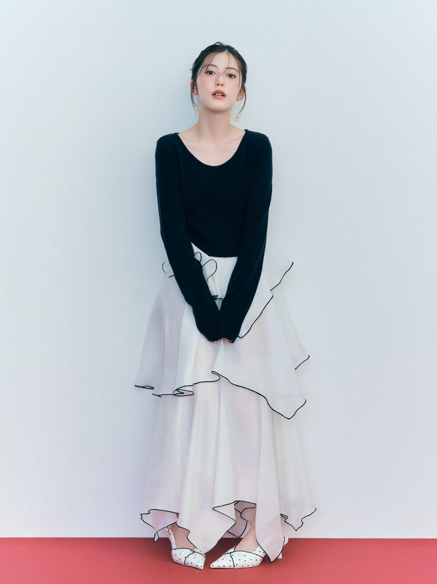 SNIDEL「ツイストリボンパンプス」|パンプス|