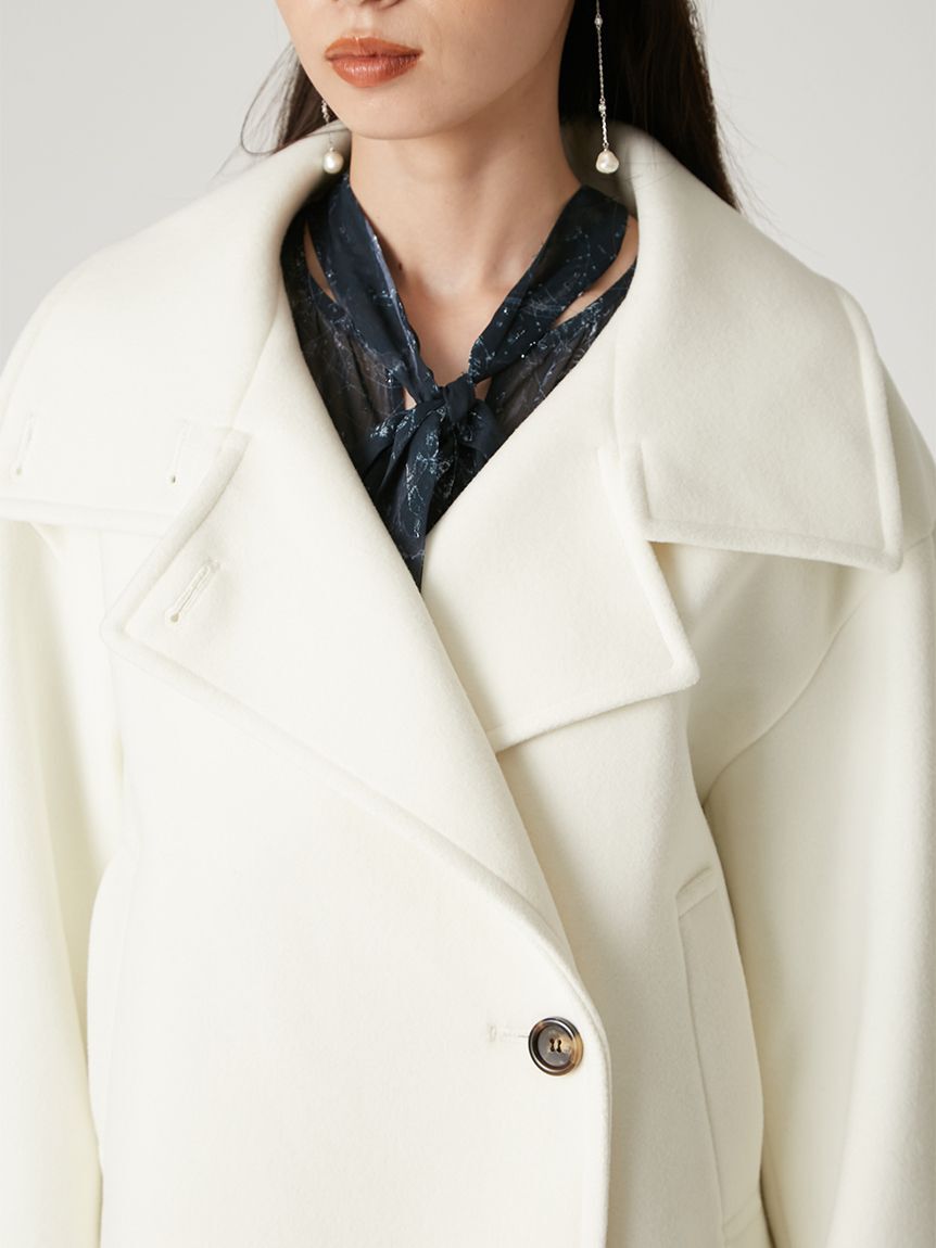 FRAY I.D「スタンドカラーショートコート」|トレンチコート|