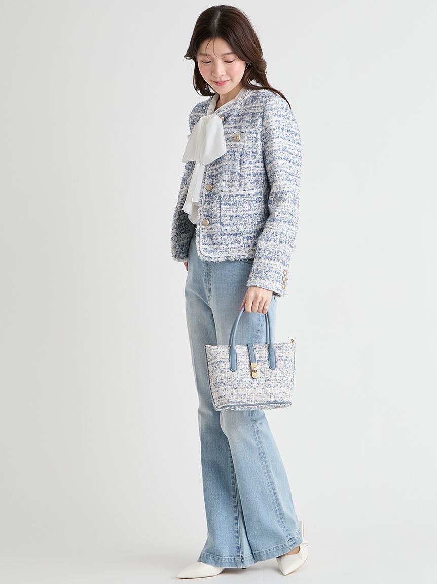 CELFORD「メタルポイントツイードトートバッグ」|トートバッグ|