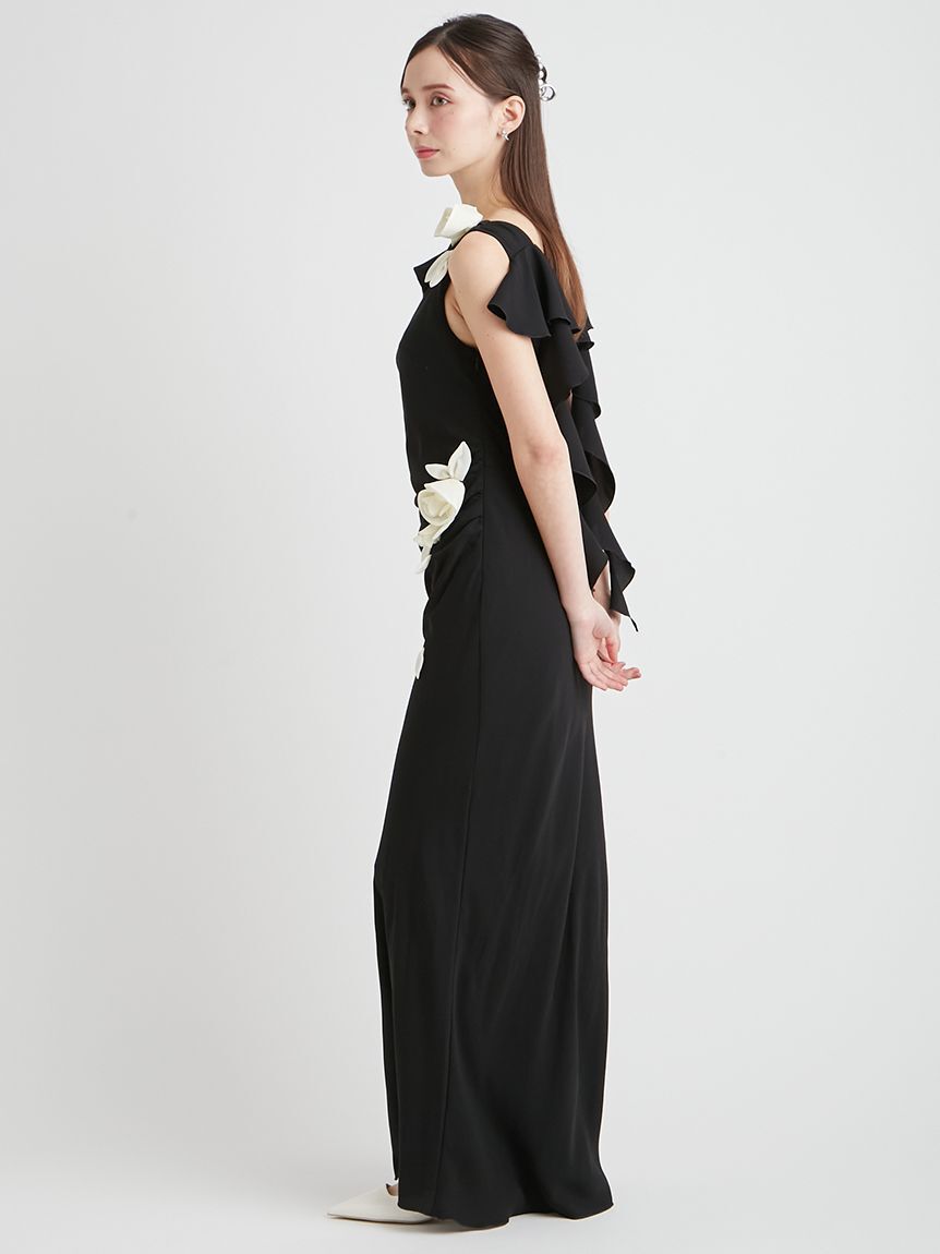 CELFORD「フローラルドレープマキシドレス」|ドレス|