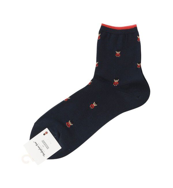 MACKINTOSH PHILOSOPHY「バッキンガムベア カジュアルソックス」|ソックス|ネイビー