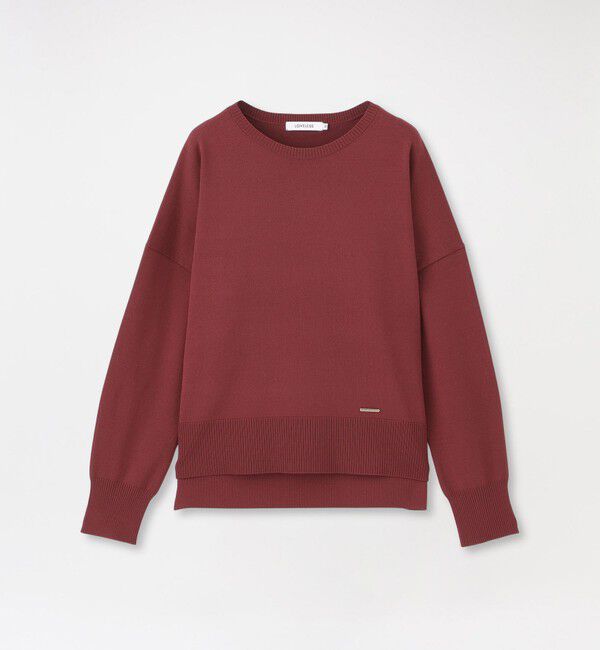  「ドロップショルダープルオーバー」|ニット・セーター|パープル